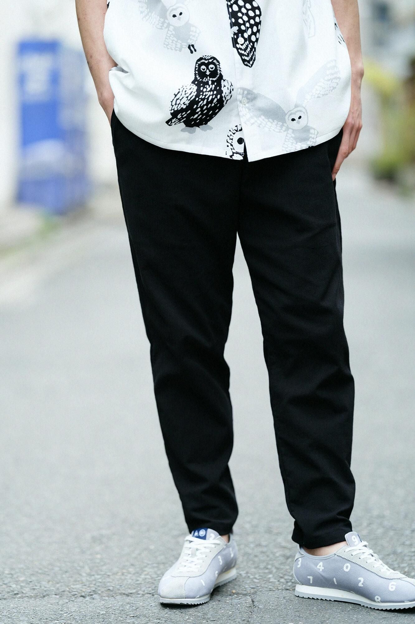 타카시마치지미 20/20 이지 테이퍼드 팬츠/검은색