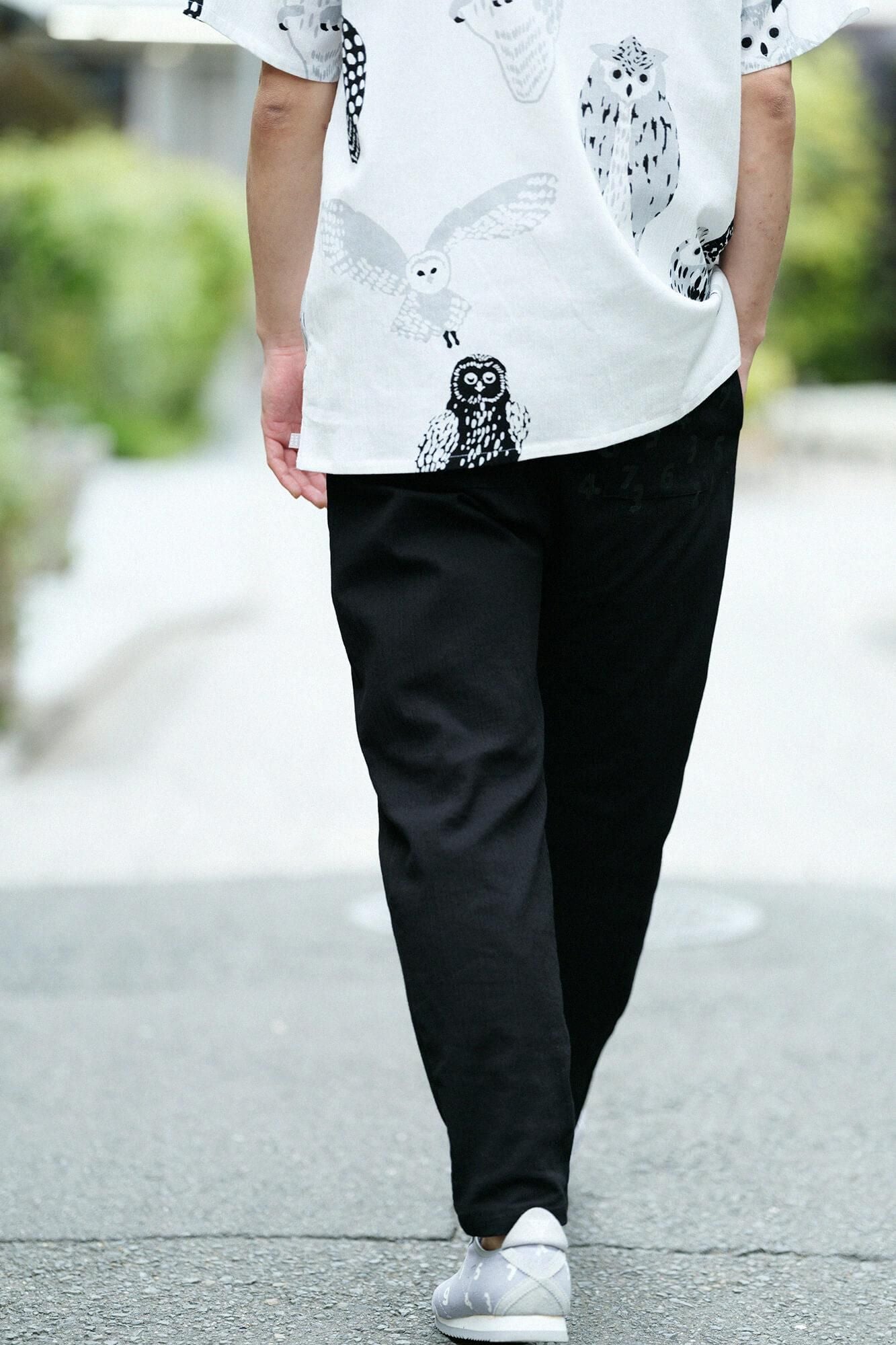 타카시마치지미 20/20 이지 테이퍼드 팬츠/검은색