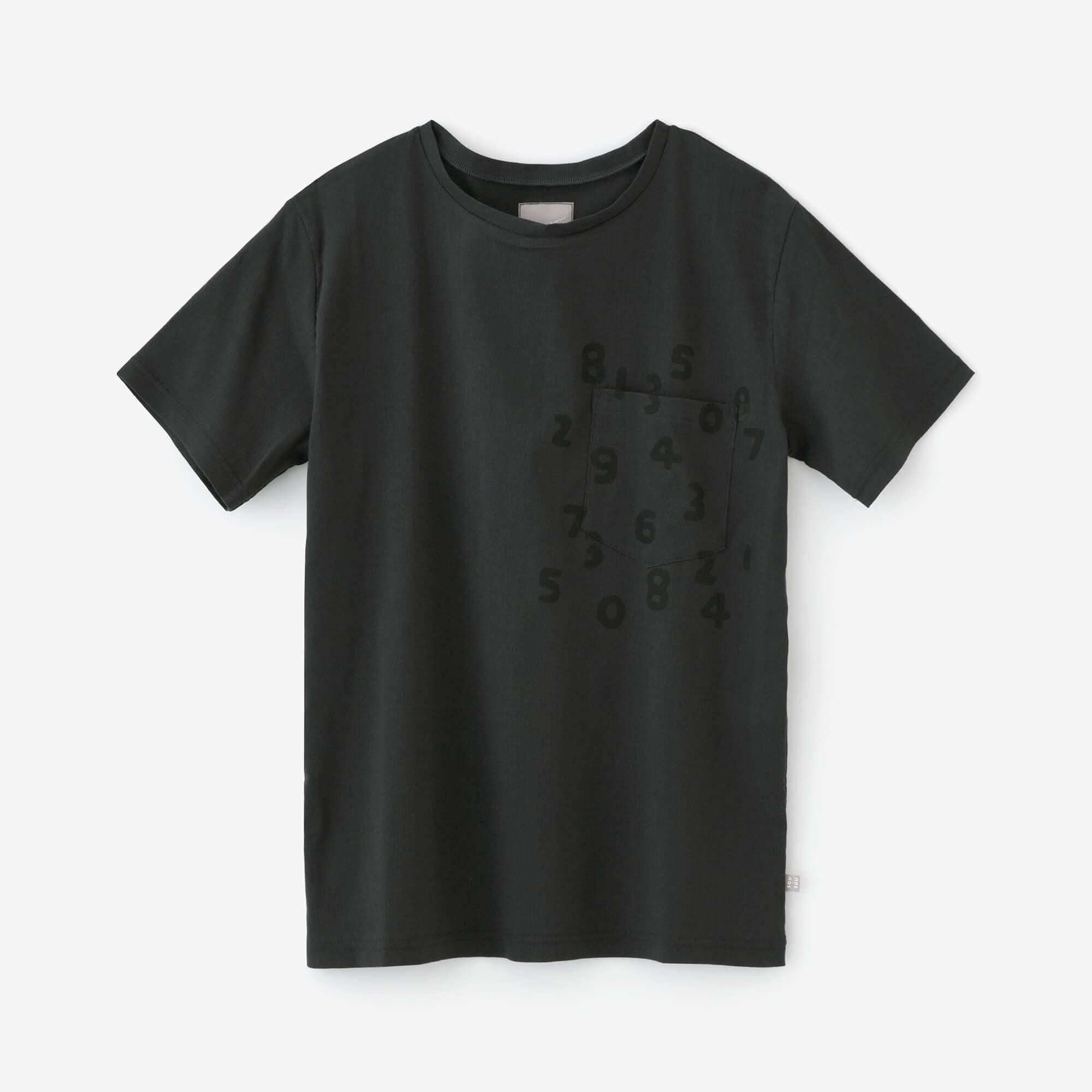 高島縮棉 40/40短袖口袋T-shirt /深鉛色× SO-SU-U十數 昆