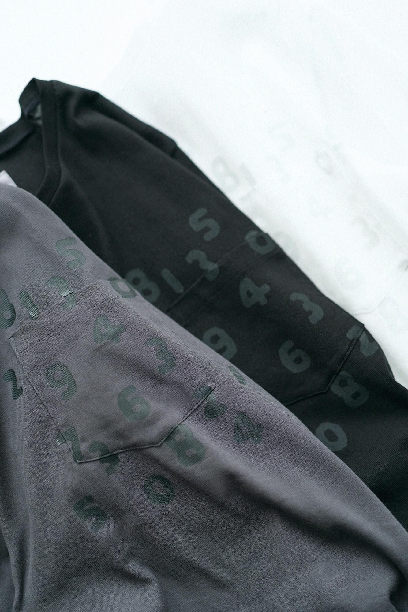 高島縮棉 40/40短袖口袋T-shirt /深鉛色× SO-SU-U十數 昆