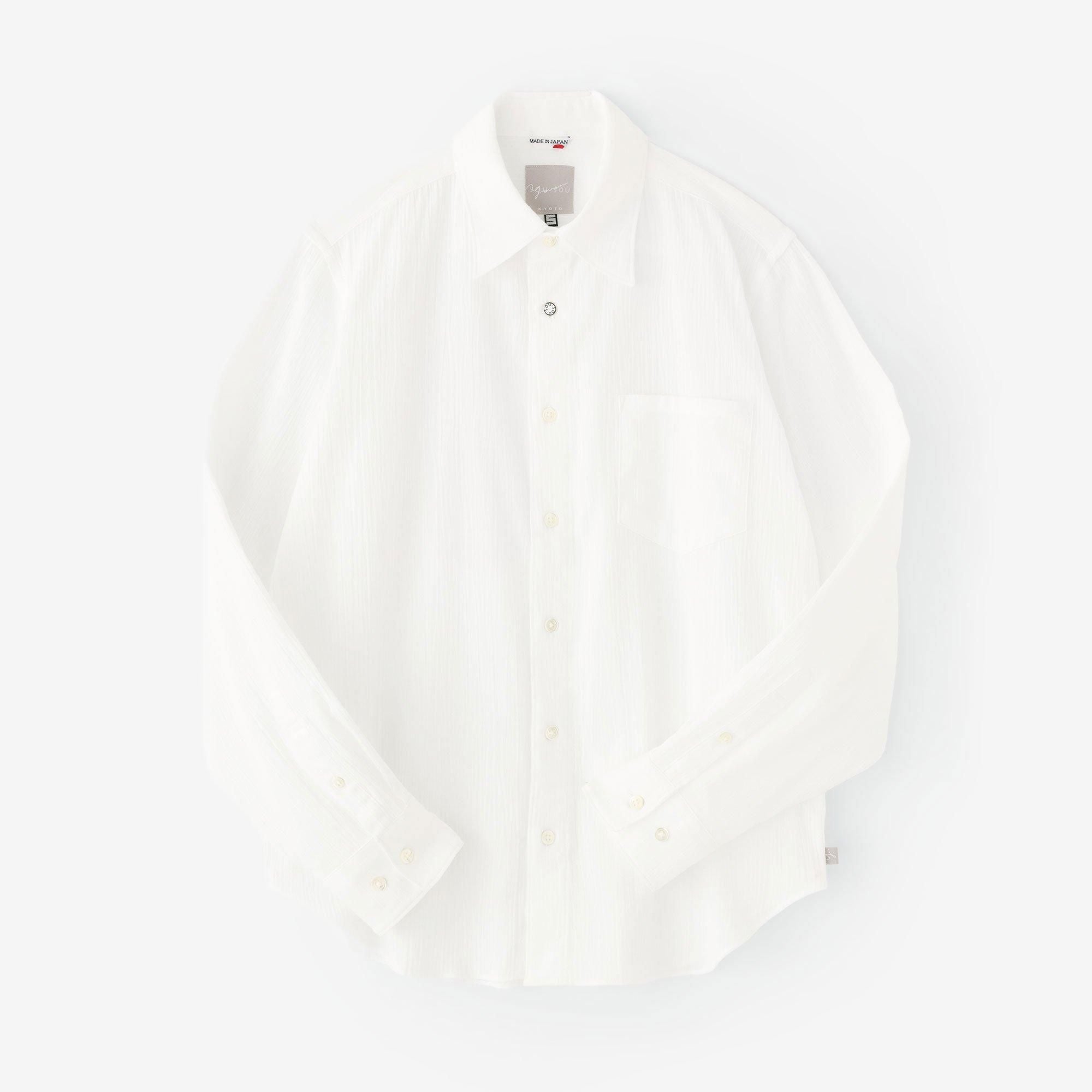 高島縮 20/20 シャツ／つくも