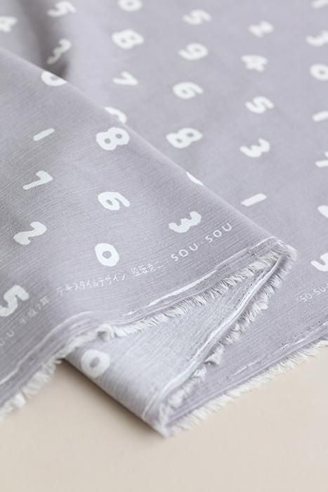 布料剪裁販售 (高島縮棉 坂尾織物)/SO-SU-U十數 淺灰色(Suzuzumiiro)<50cm