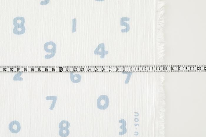 按重量出售的纺织品(高岛Chijimi Sakao Orimono)/ SO-SU-U Tsukumo x Asahanada <50cm>