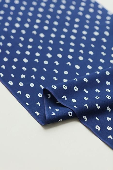 Textile (Ise-momen cottoncotton Handkerchief)/beansSO-SU-U Dark blue <50cm>