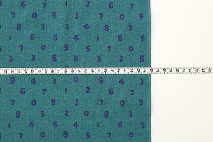 布料剪裁販售 (伊勢木棉 手巾)/迷你SO-SU-U十數 藍綠色(Tetsuro)<50cm