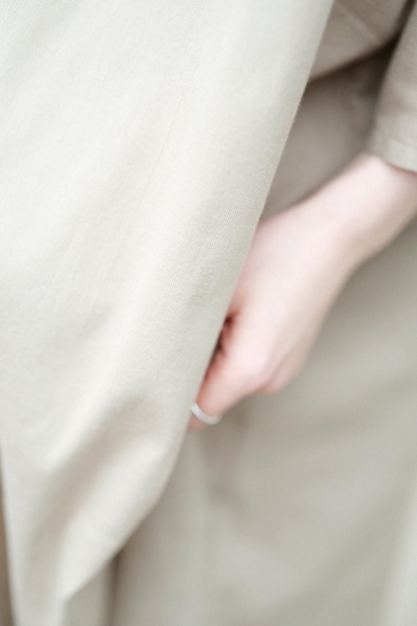 takashima chiku 40/40扁平袖船脖子上衣/白色雪橇