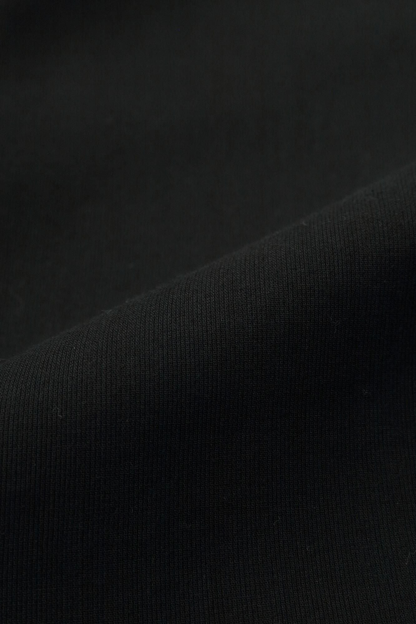 타카시마치지미 40/40 히라소데 보트넥 원피스/검은색