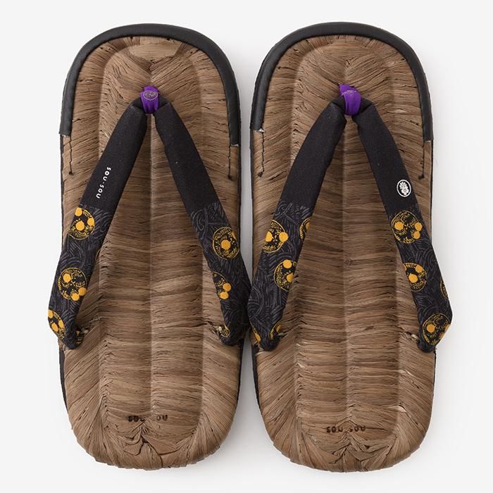 草履涼鞋 染竹/草紋