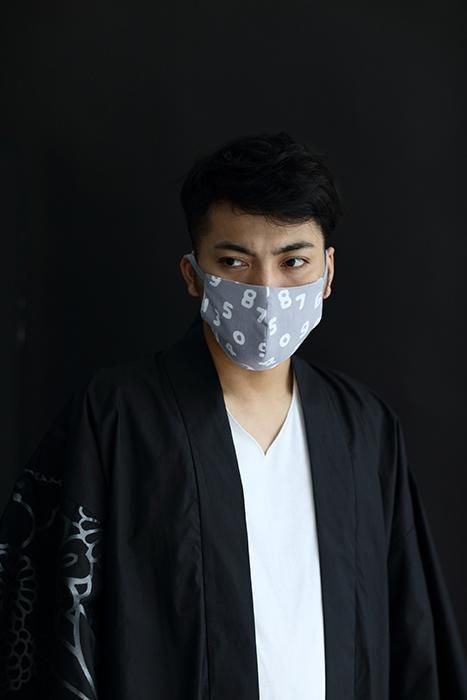 【SALE】伊勢木綿 テキスタイルマスクキット/SO-SU-U昆(こん) 薄雲鼠(うすくもねず)