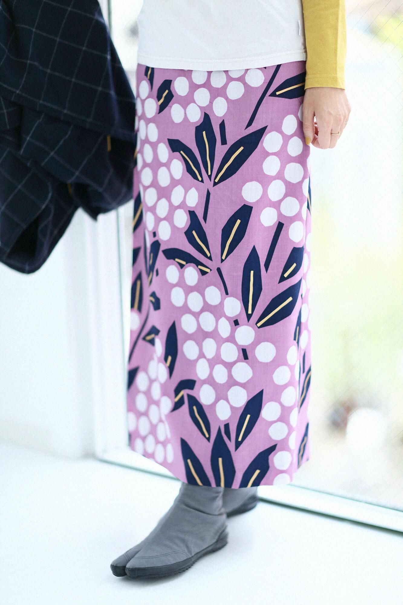 毛斯綸 裹裙/南天竹