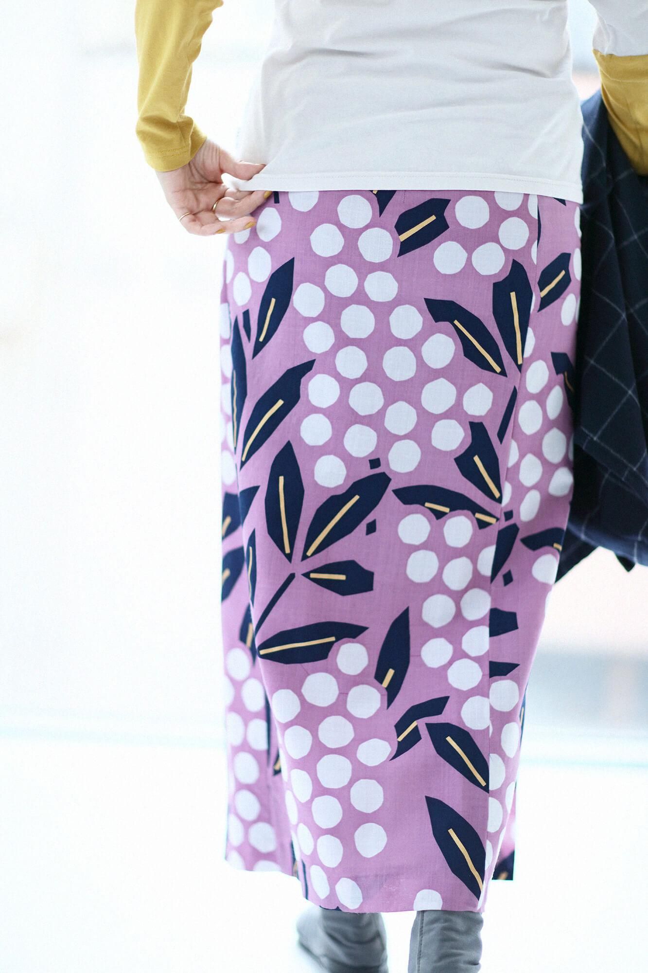 毛斯綸 裹裙/南天竹