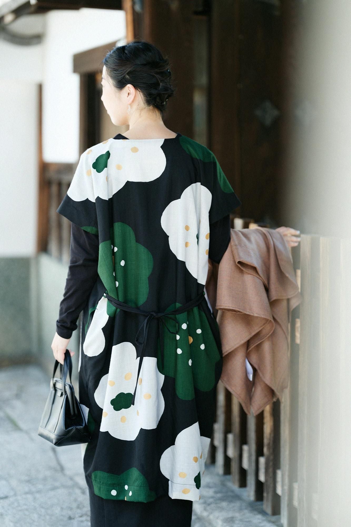 【net limited】Muslin Wool Rectangular Dress / Smile