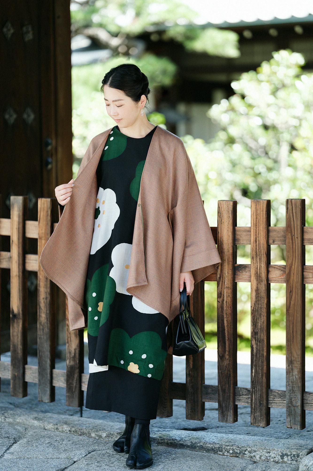 【net limited】Muslin Wool Rectangular Dress / Smile