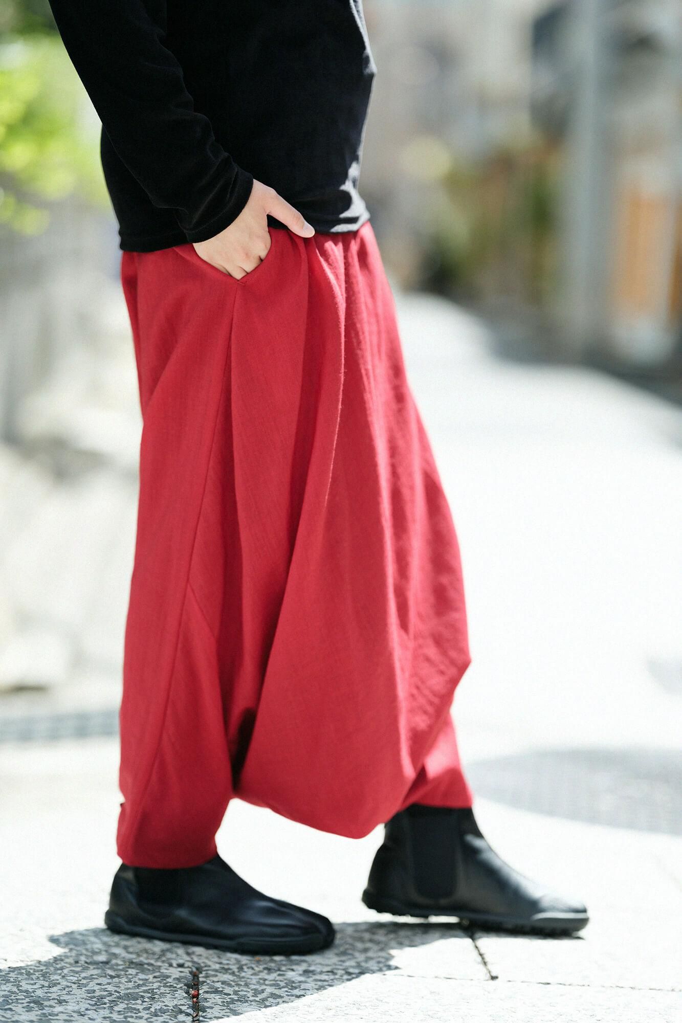 【官網限定】毛斯綸 富士(飛鼠褲)單色 2.0/胭脂紅 2