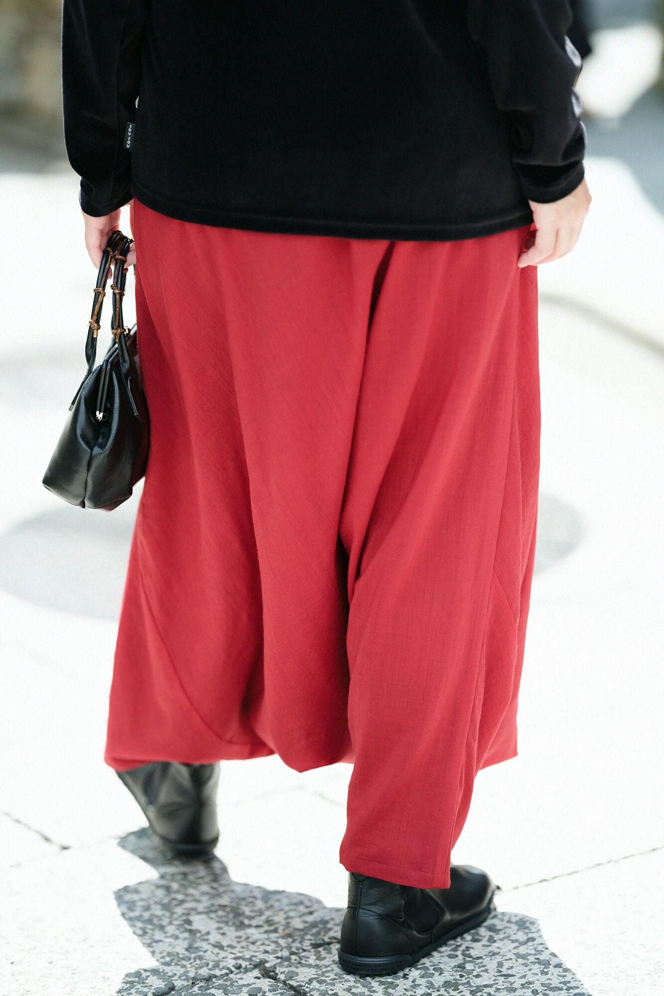 【官網限定】毛斯綸 富士(飛鼠褲)單色 2.0/胭脂紅 2