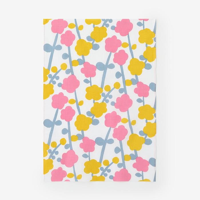 伊勢木綿 textile手ぬぐい(ひめ丈)/寒紅梅(かんこうばい) しゅんよう