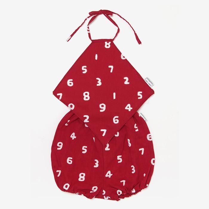 ●伊勢木棉 肚兜套裝/suuu 紅色