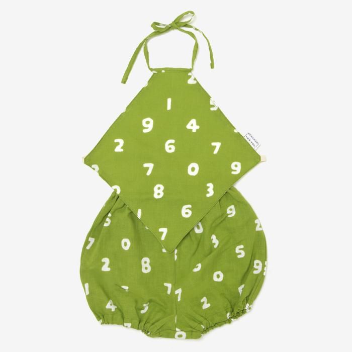 ●伊勢木棉 肚兜套裝/SO-SU-U十數 草綠色