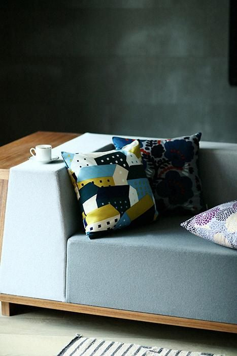 平織り21番手 クッション(座布団)カバー/北の国 月明(げつめい)【※お届けに約3週間】