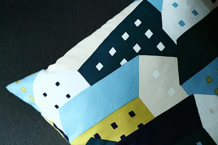 平織り21番手 クッション(座布団)カバー/北の国 月明(げつめい)【※お届けに約3週間】