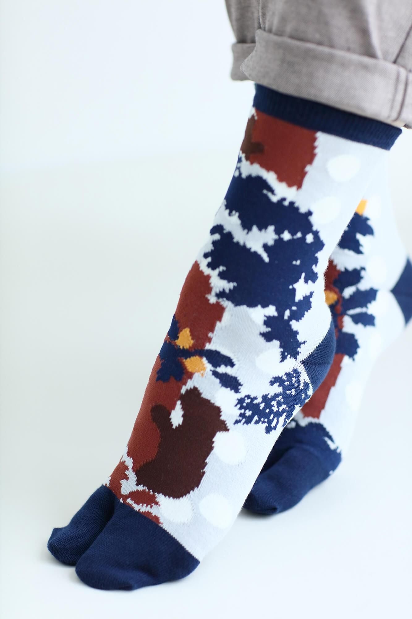 足袋下(普通丈)/熊(くま) 【男・女性用】