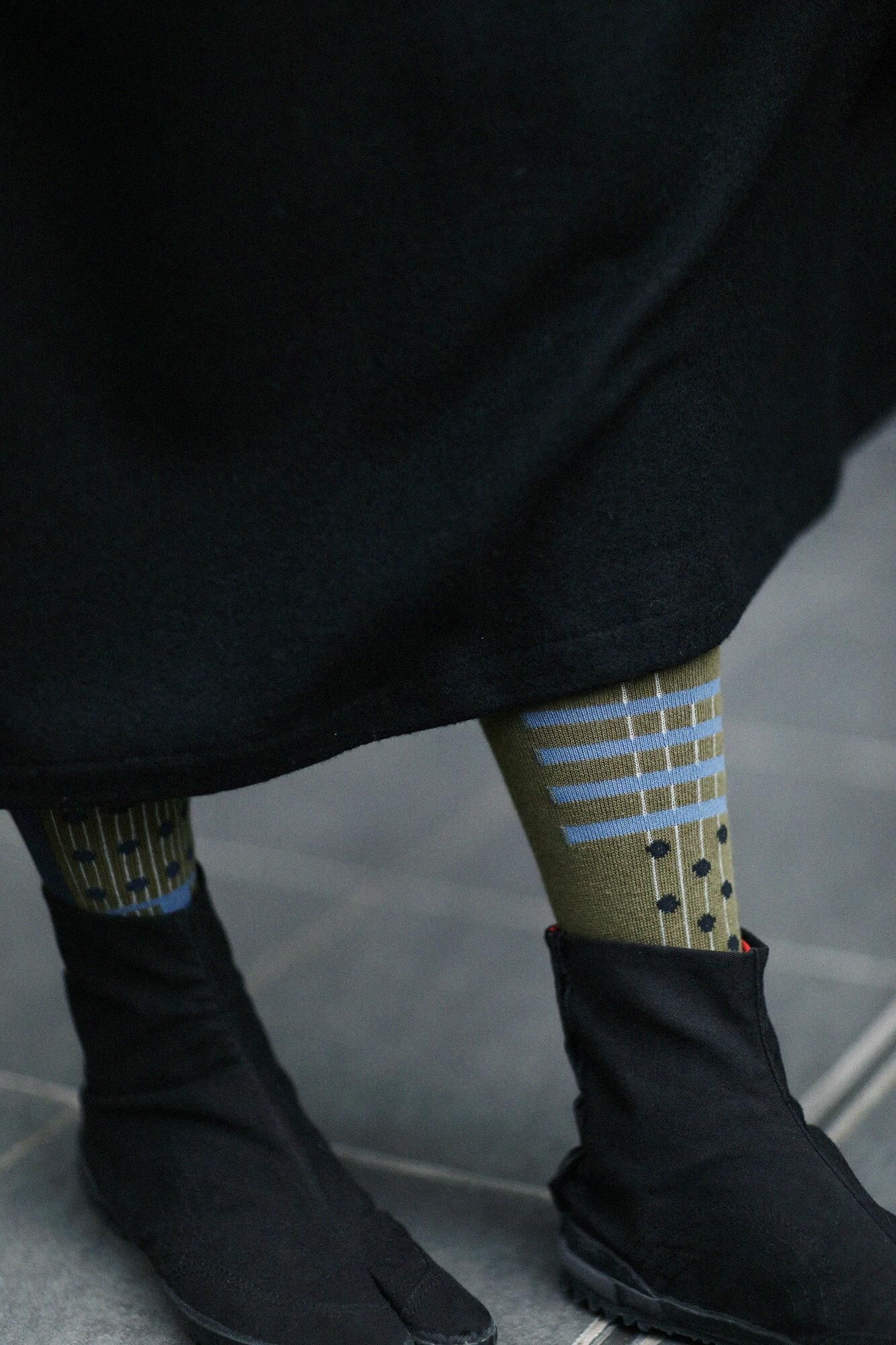 紧身裤塔比袜/分层的海带颜色