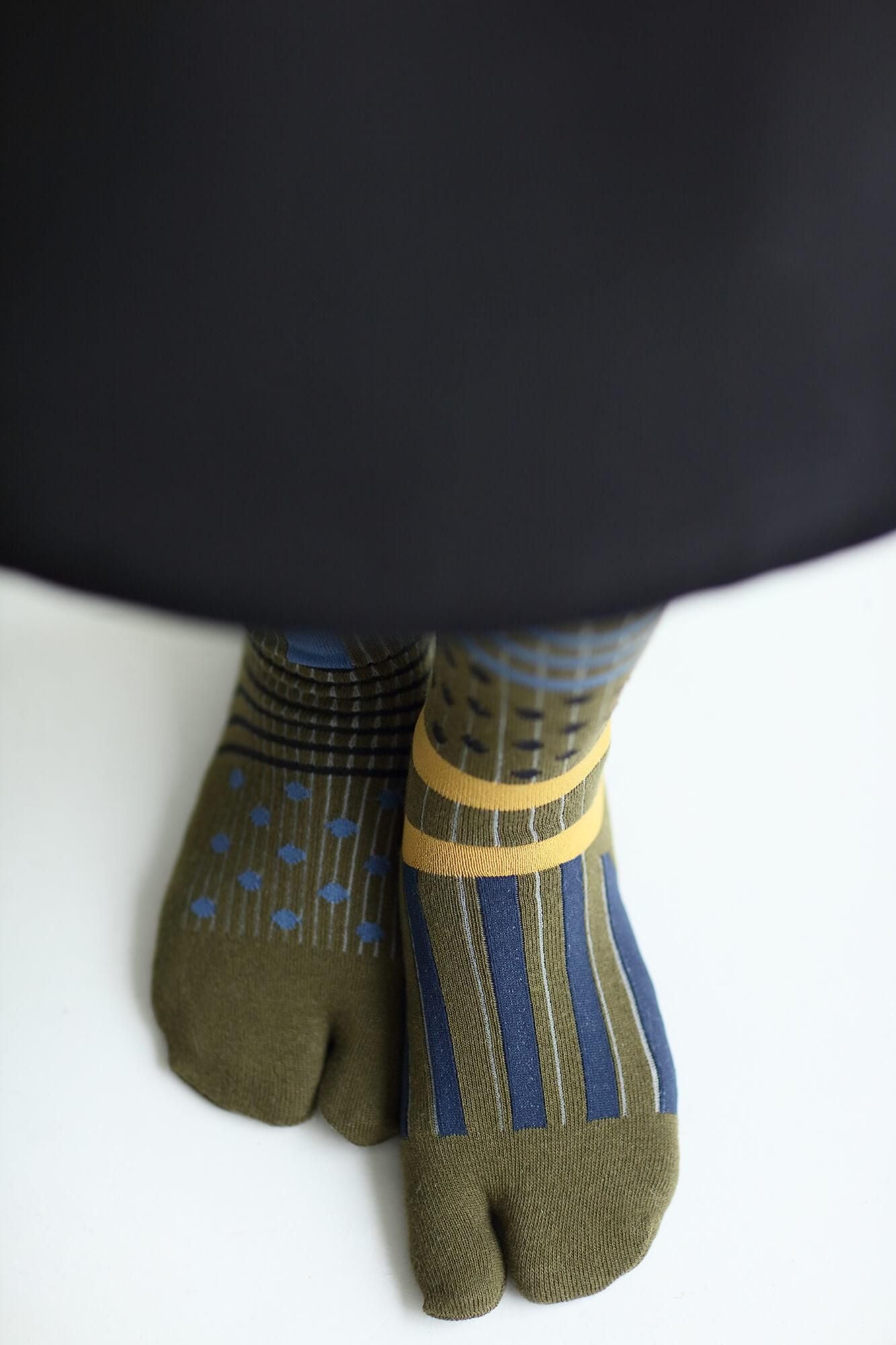 紧身裤塔比袜/分层的海带颜色