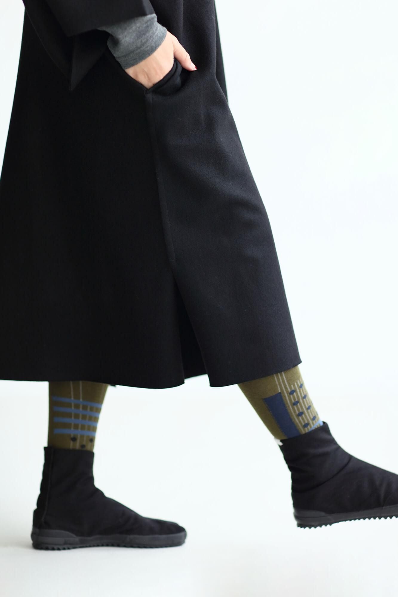 紧身裤塔比袜/分层的海带颜色