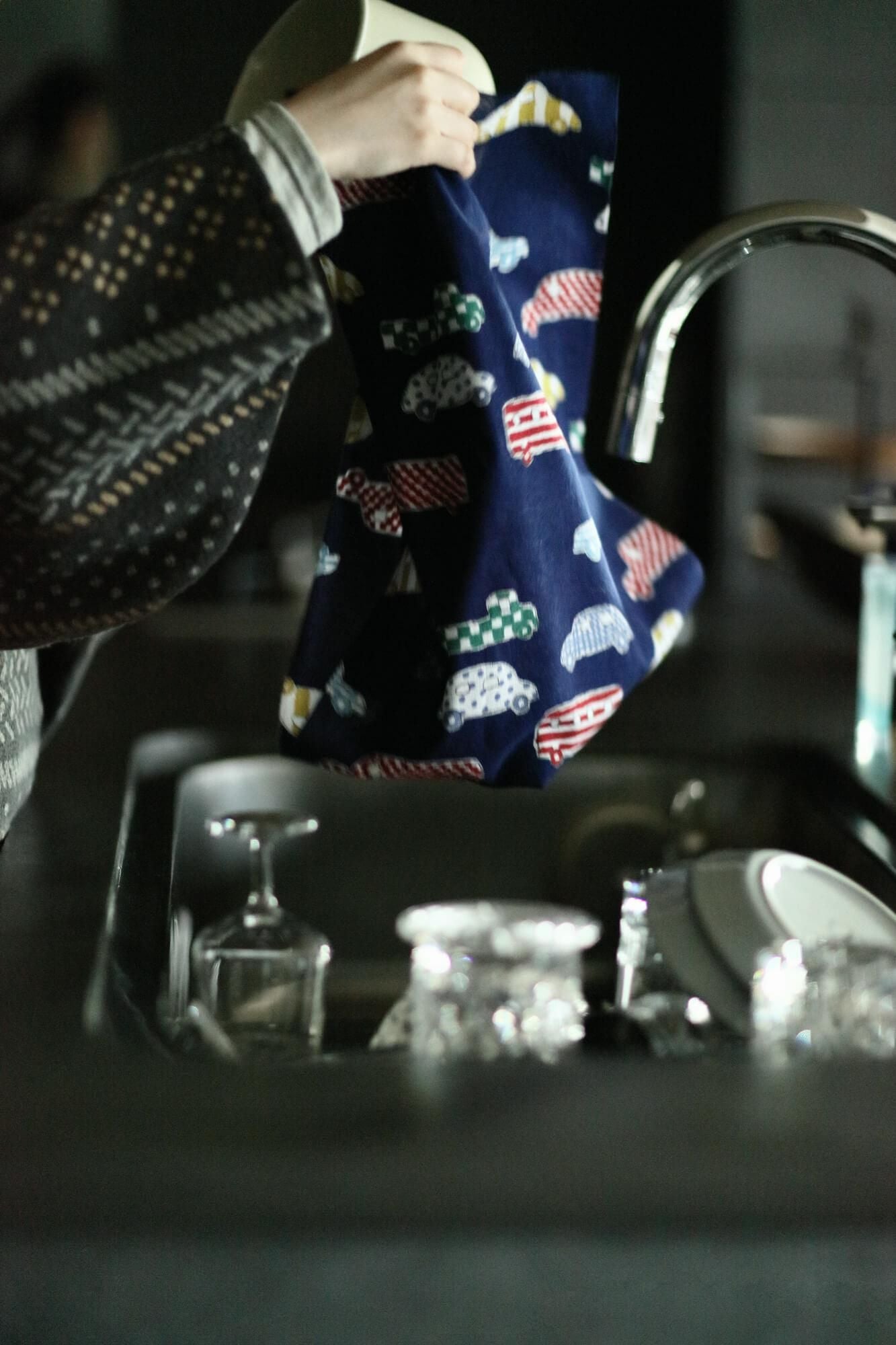 Isemomen Cotton Textile Handkerchief / Car Dark Blue