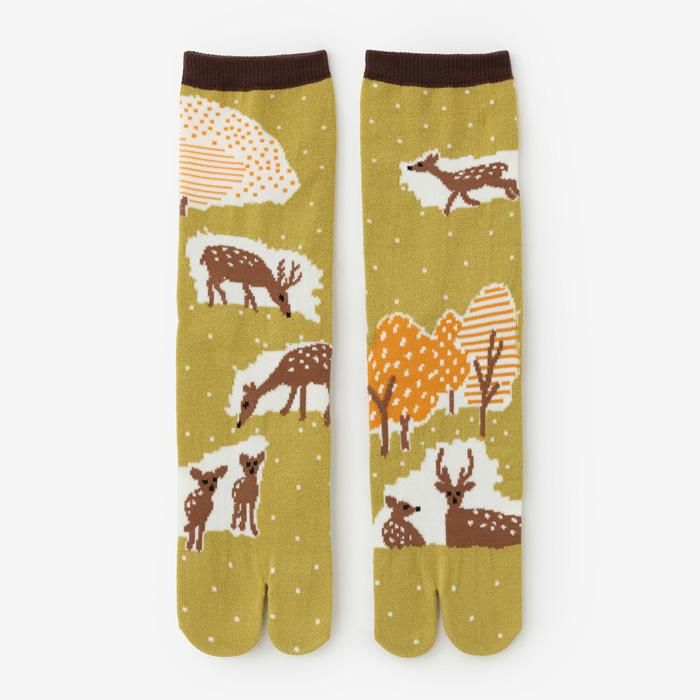 Tabi Socks (Mid-calf)/Deer【Men・Women】