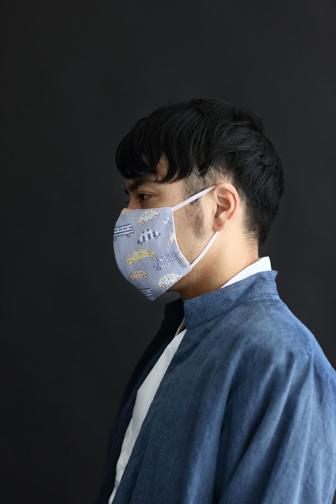 ◎【30%OFF】高島縮棉圖案紋樣布口罩/汽車