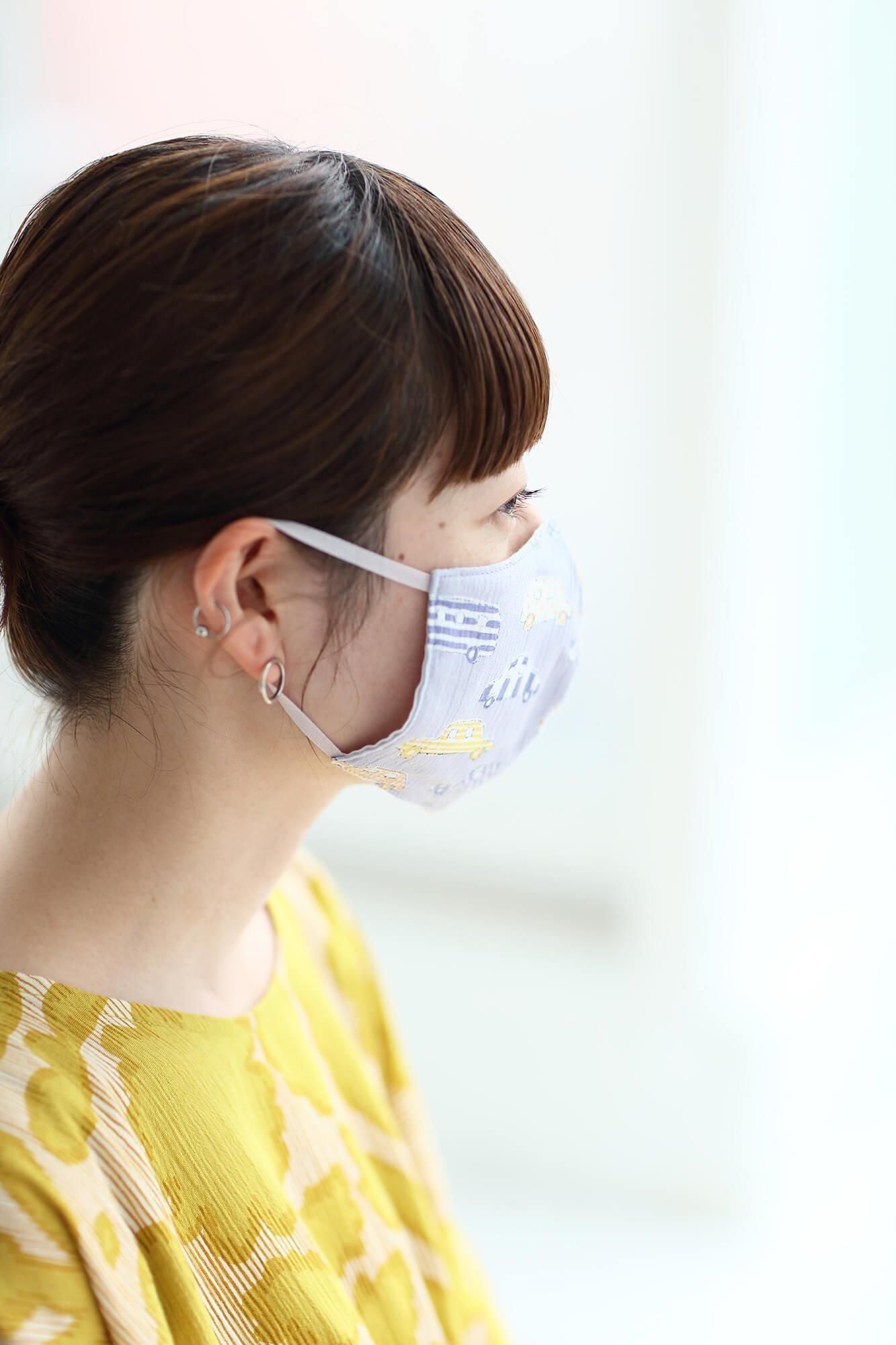 ◎【30%OFF】高島縮棉圖案紋樣布口罩/汽車