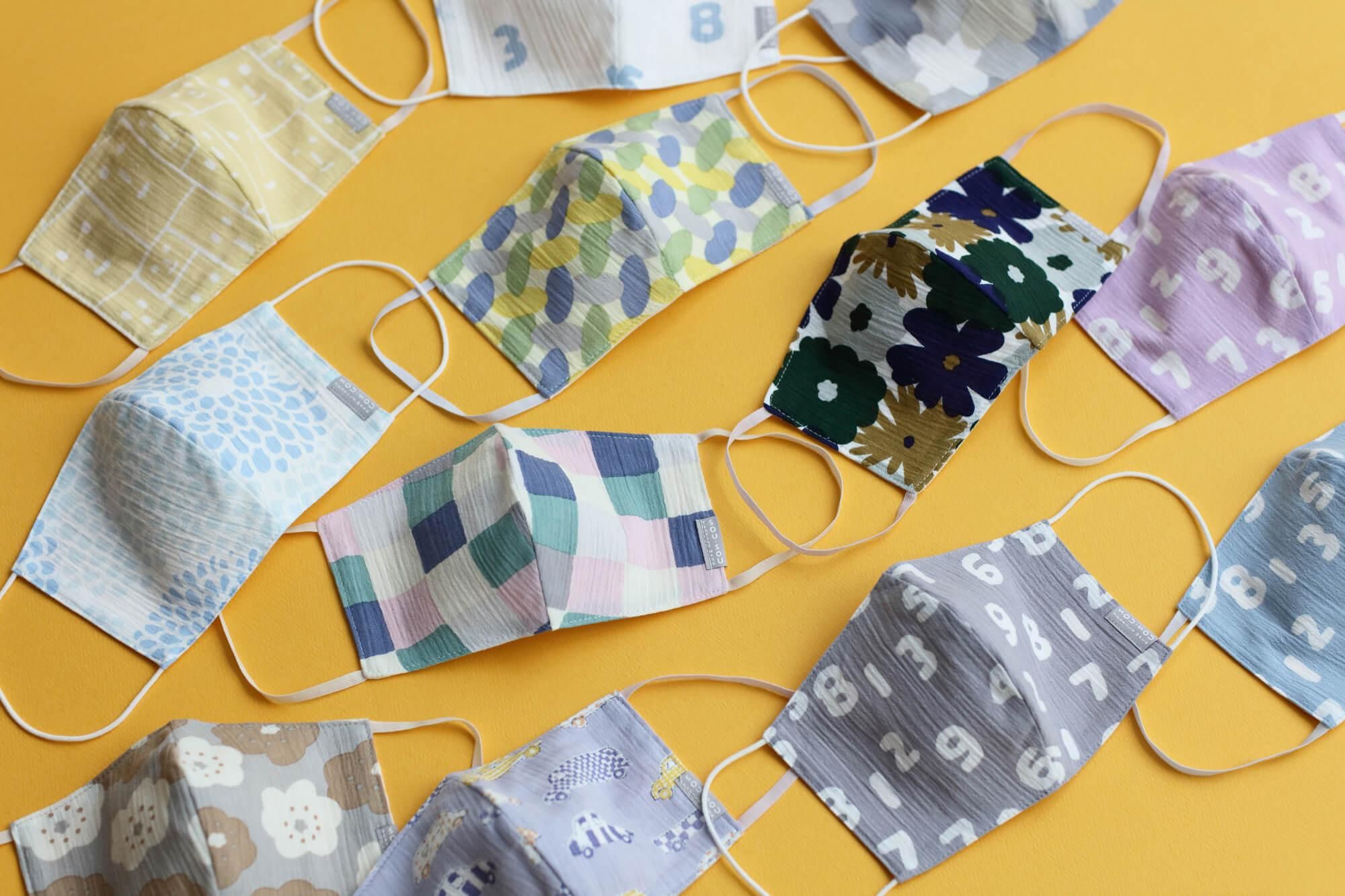 ◎【30%OFF】高島縮棉 圖案紋樣布口罩/落落大方 繽紛