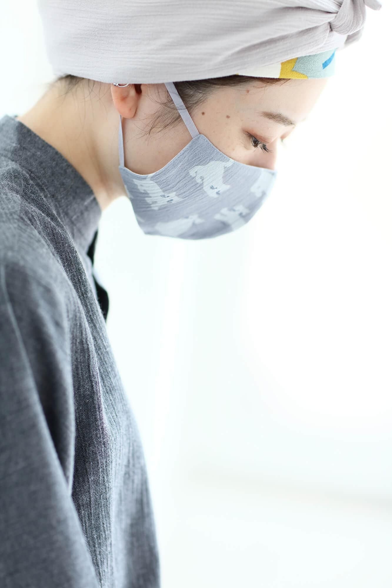 ◎【 30% 할인 off타카시마치지미 텍스타일마스크/고양이