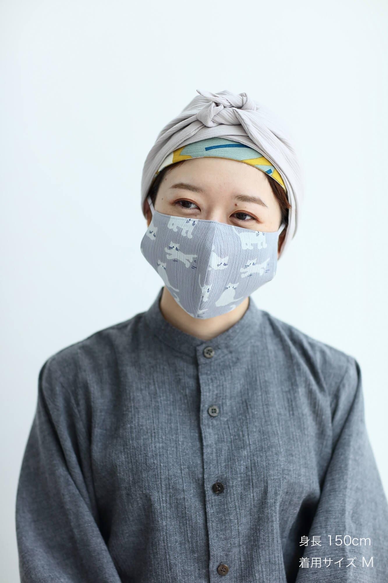 ◎【 30% 할인 off타카시마치지미 텍스타일마스크/고양이