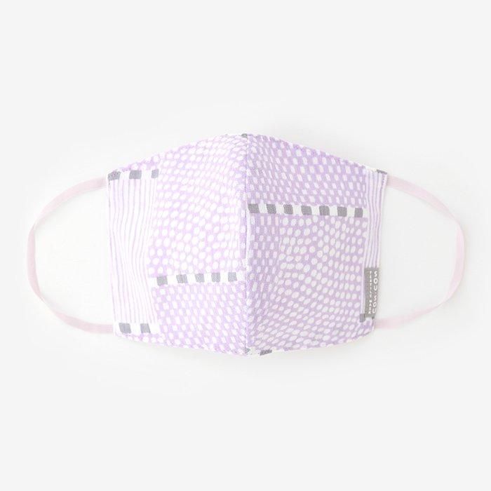 ◎【30%OFF】高島縮棉 圖案紋樣布口罩/點線2 粉紅色