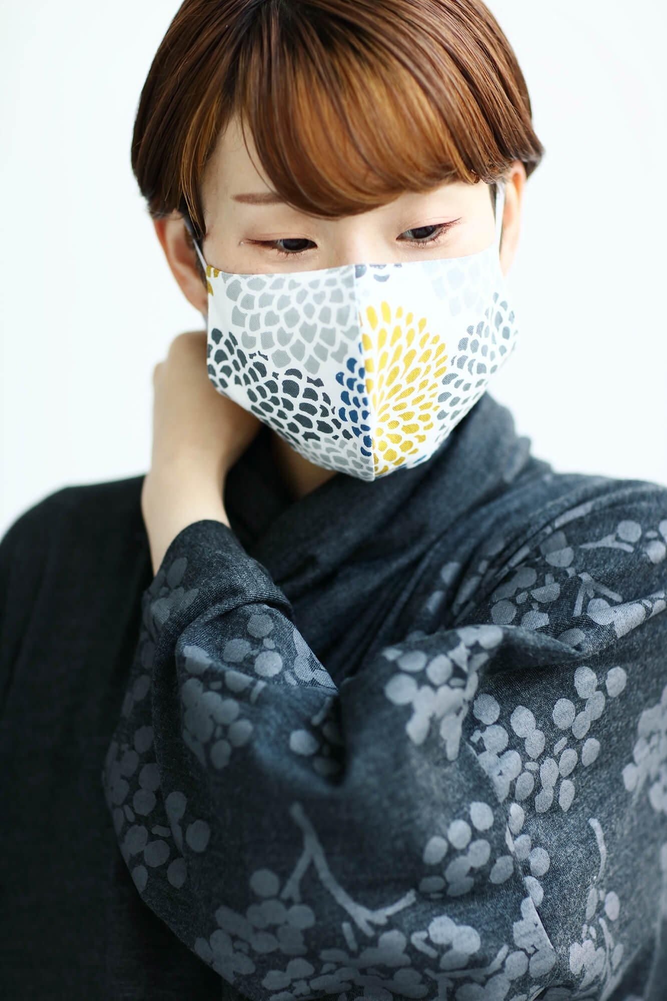 ◎【 30% 할인 off타카시마 히라오리×타카시마치지미 텍스타일마스크/국화 두부 (코치)