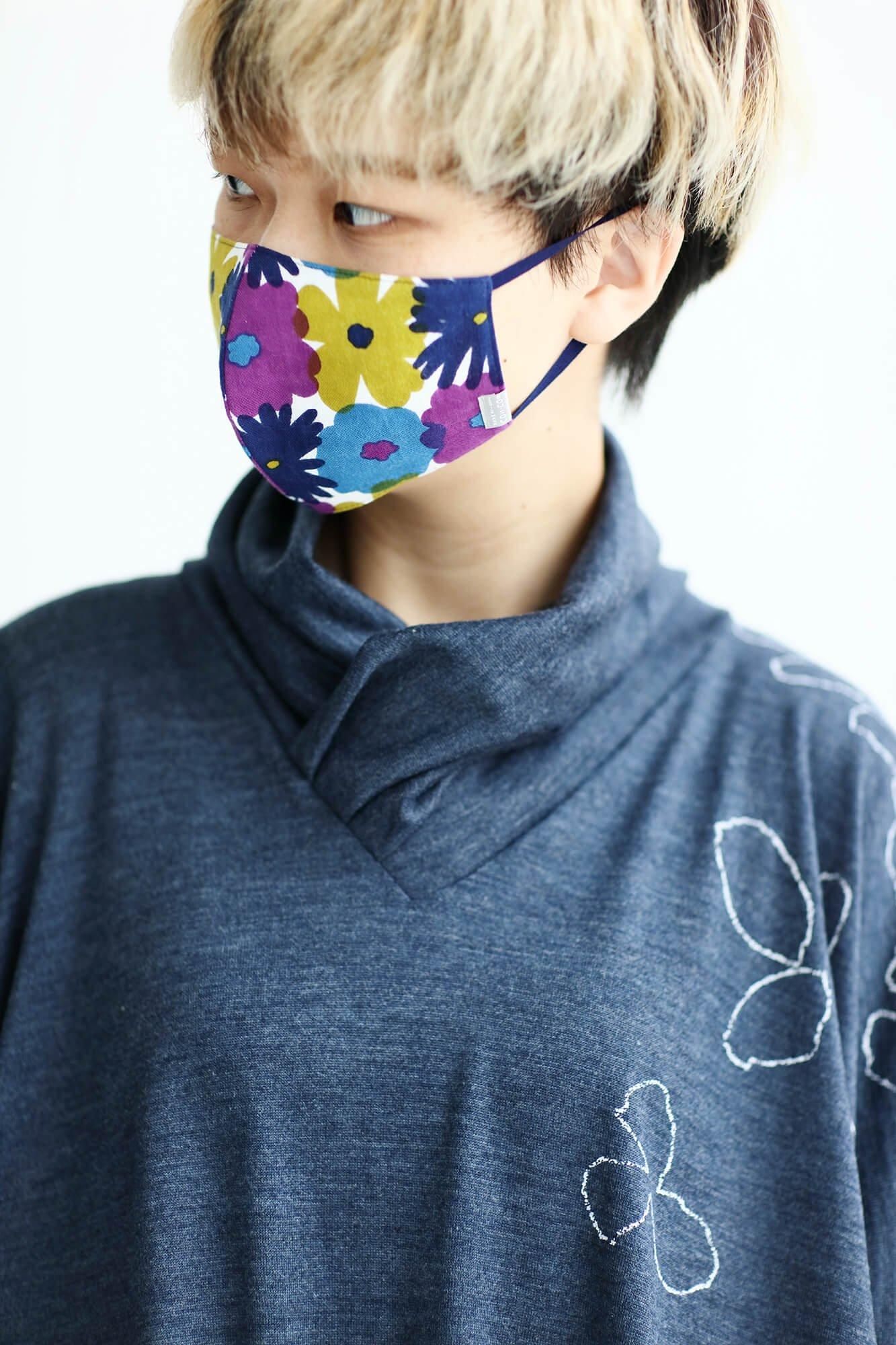 ◎【 30% 할인 off타카시마 히라오리×타카시마치지미 텍스타일마스크/오오라카토리도리 시라 하