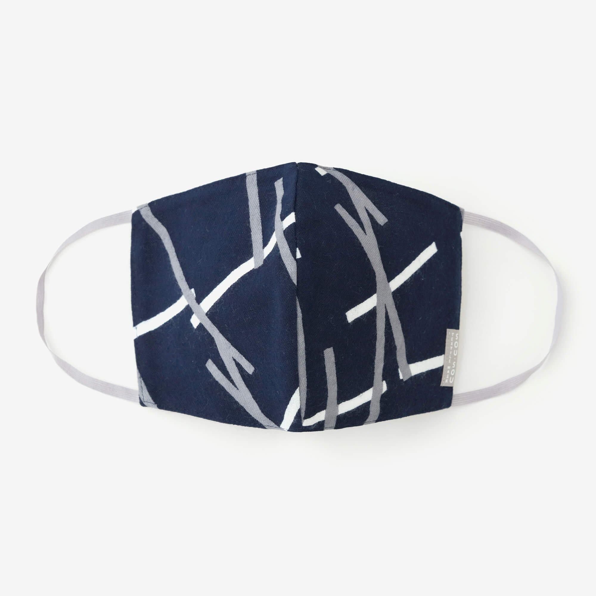 ◎【30%OFF】高島平織×高島縮棉圖案紋樣布口罩/鳶