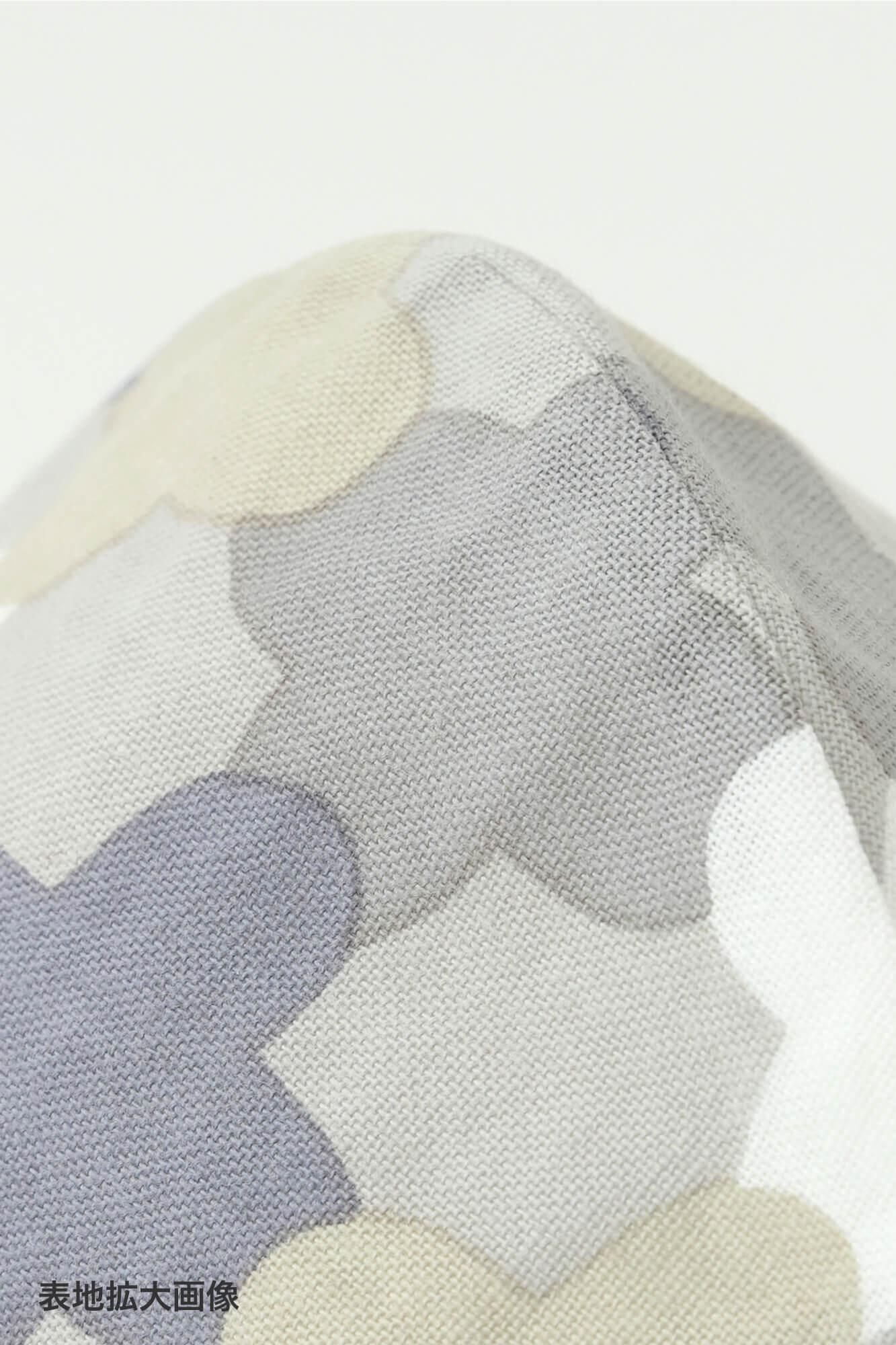 ◎【30%OFF】高島平織×高島縮棉 圖案紋樣布口罩/白茶色 繩梯子