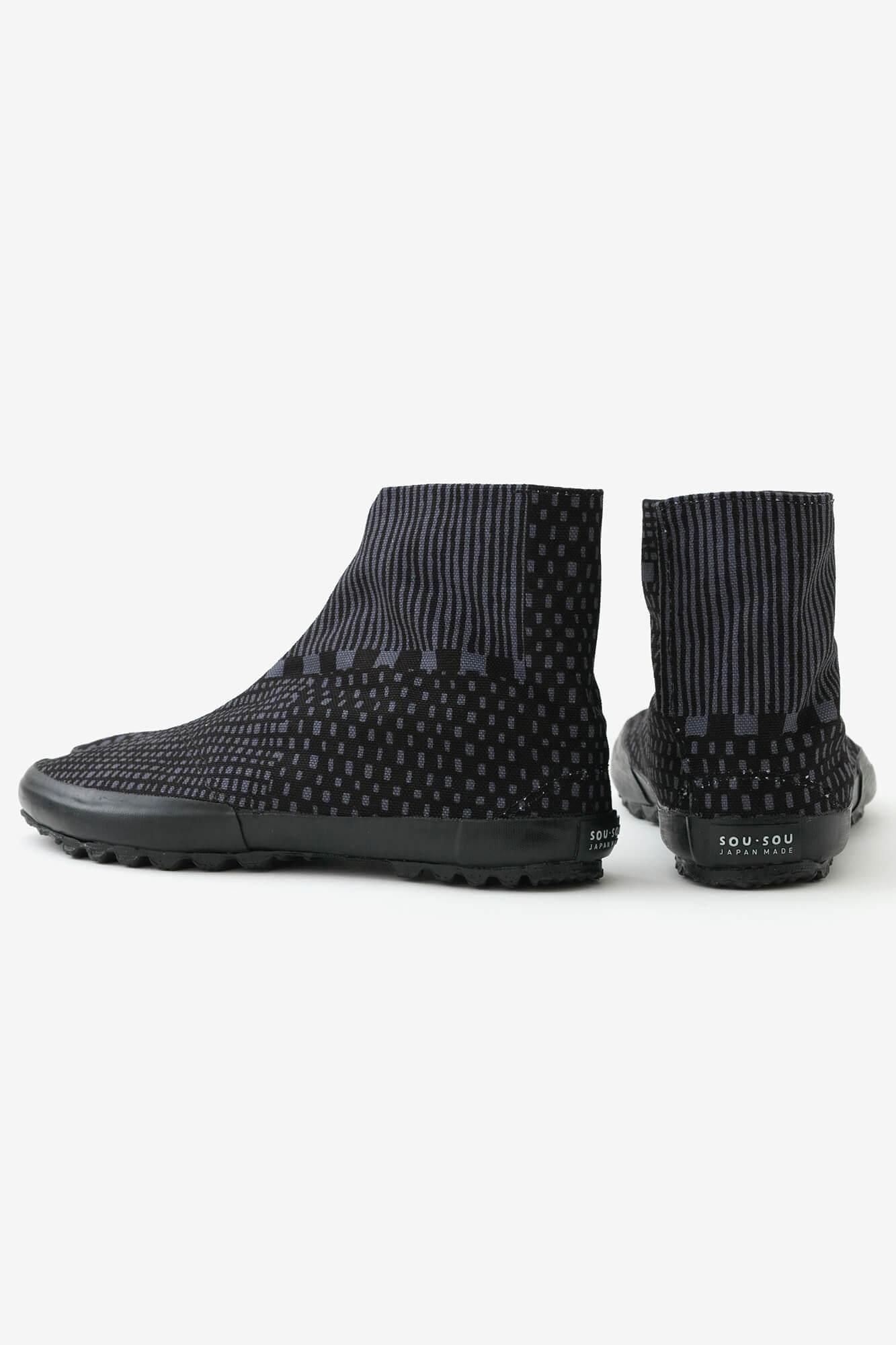 分趾足袋鞋/點線 墨黑色