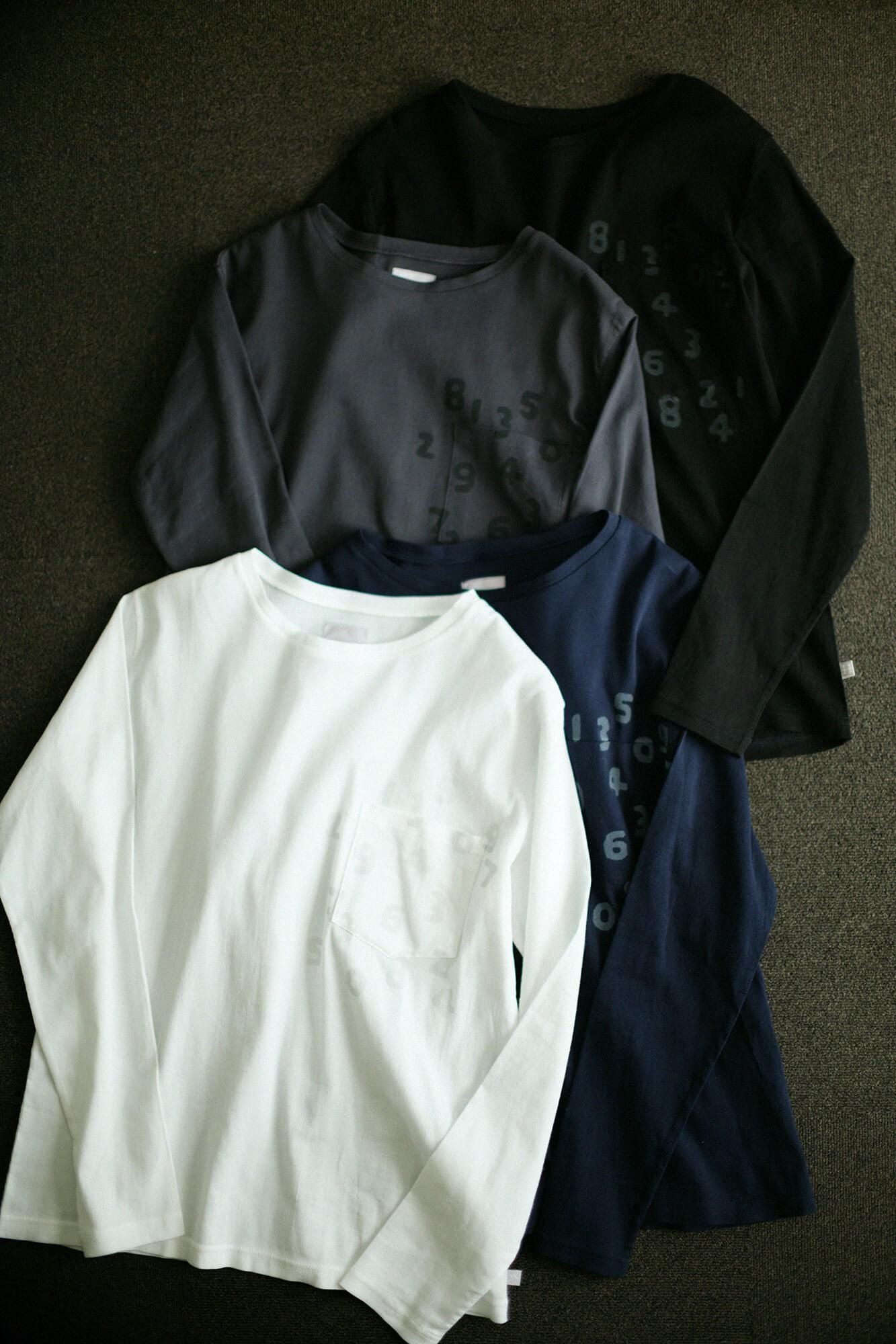 타카시마치지미 40/40 긴 소매포켓 T셔츠/짙은 회색(키나 마리) xSO-SU-U콘