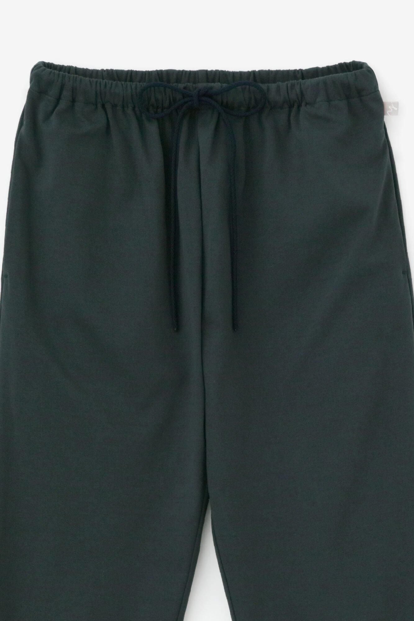 羅紋針織布 內搭褲/深綠色