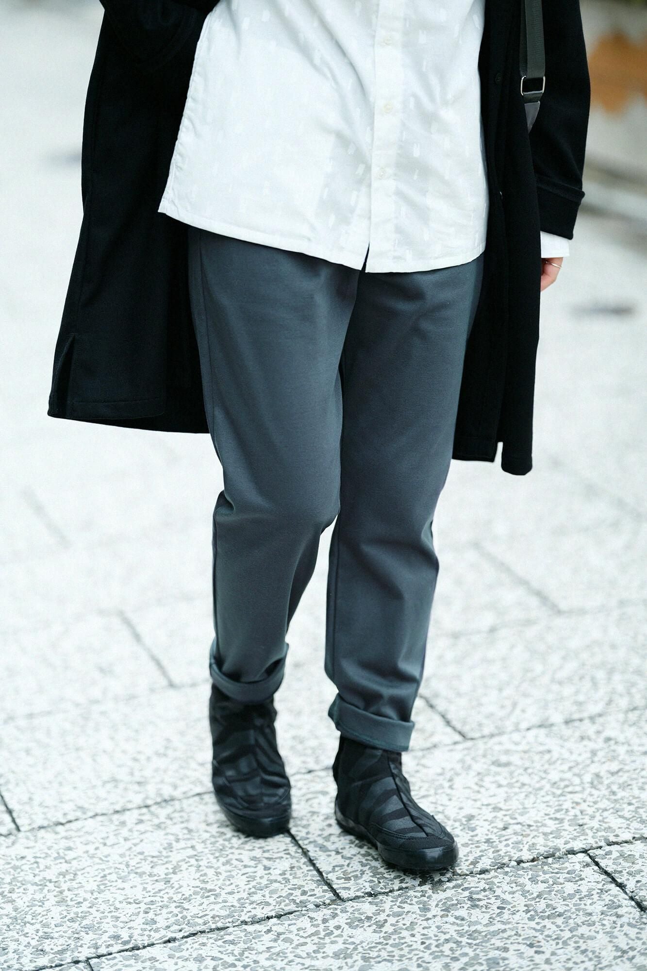 羅紋針織布 內搭褲/深綠色