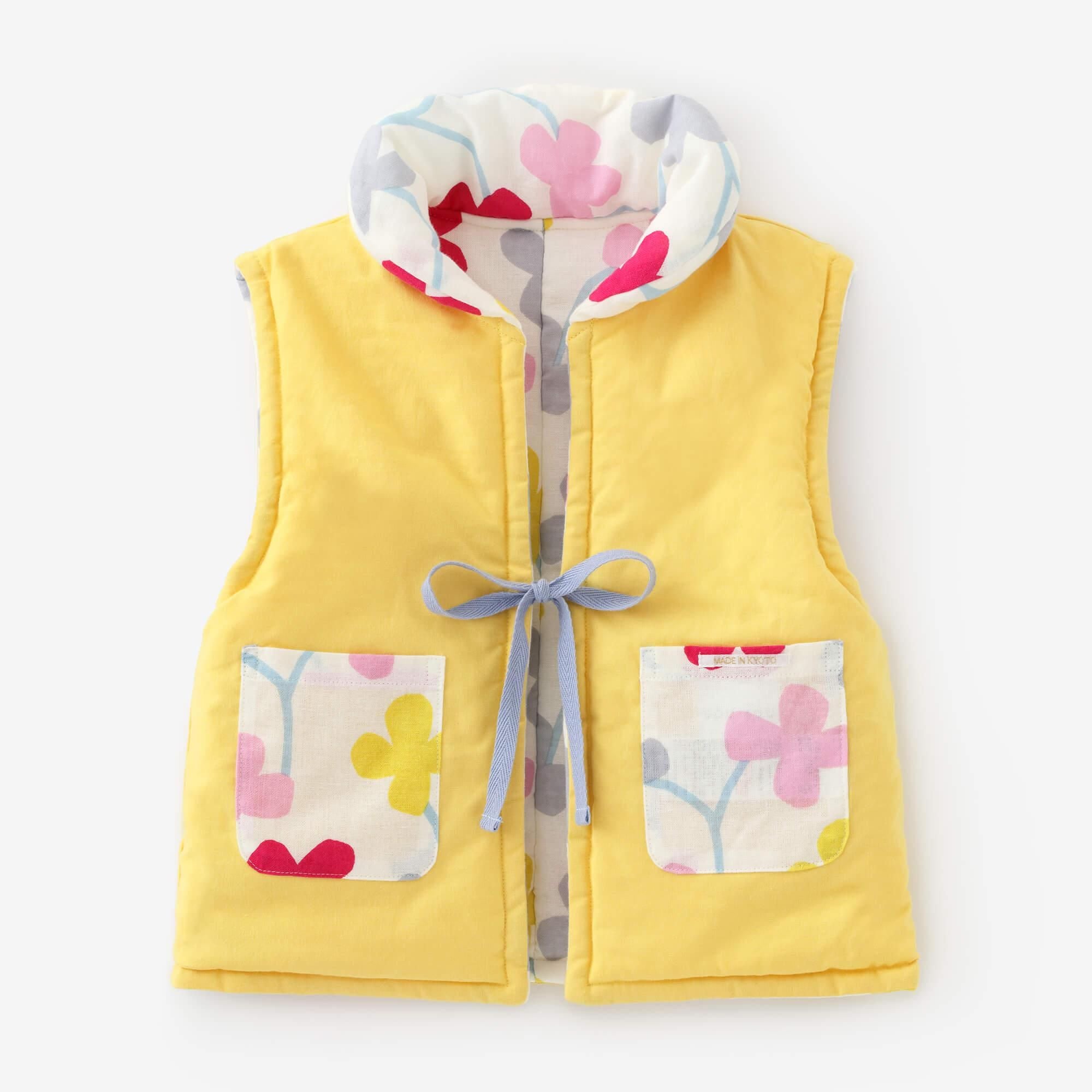 ●伊勢木棉 夾棉 小背心/花遊戲 新芽