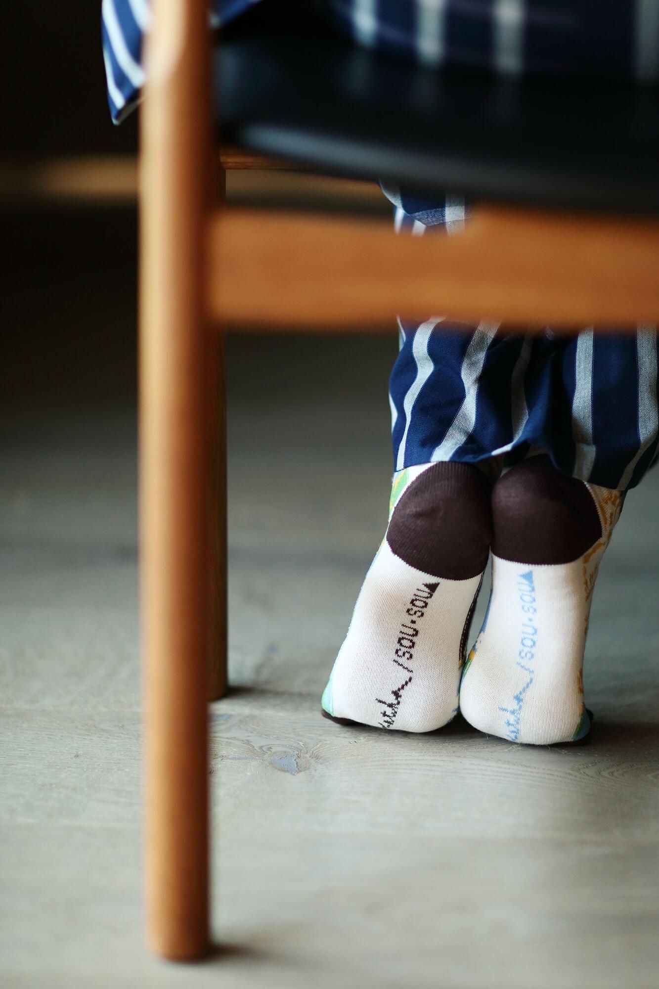 Tabi Socks (Mid-calf)/Patchwork Kimono of Uesugi Kenshin Family Recreation【Men・Women】