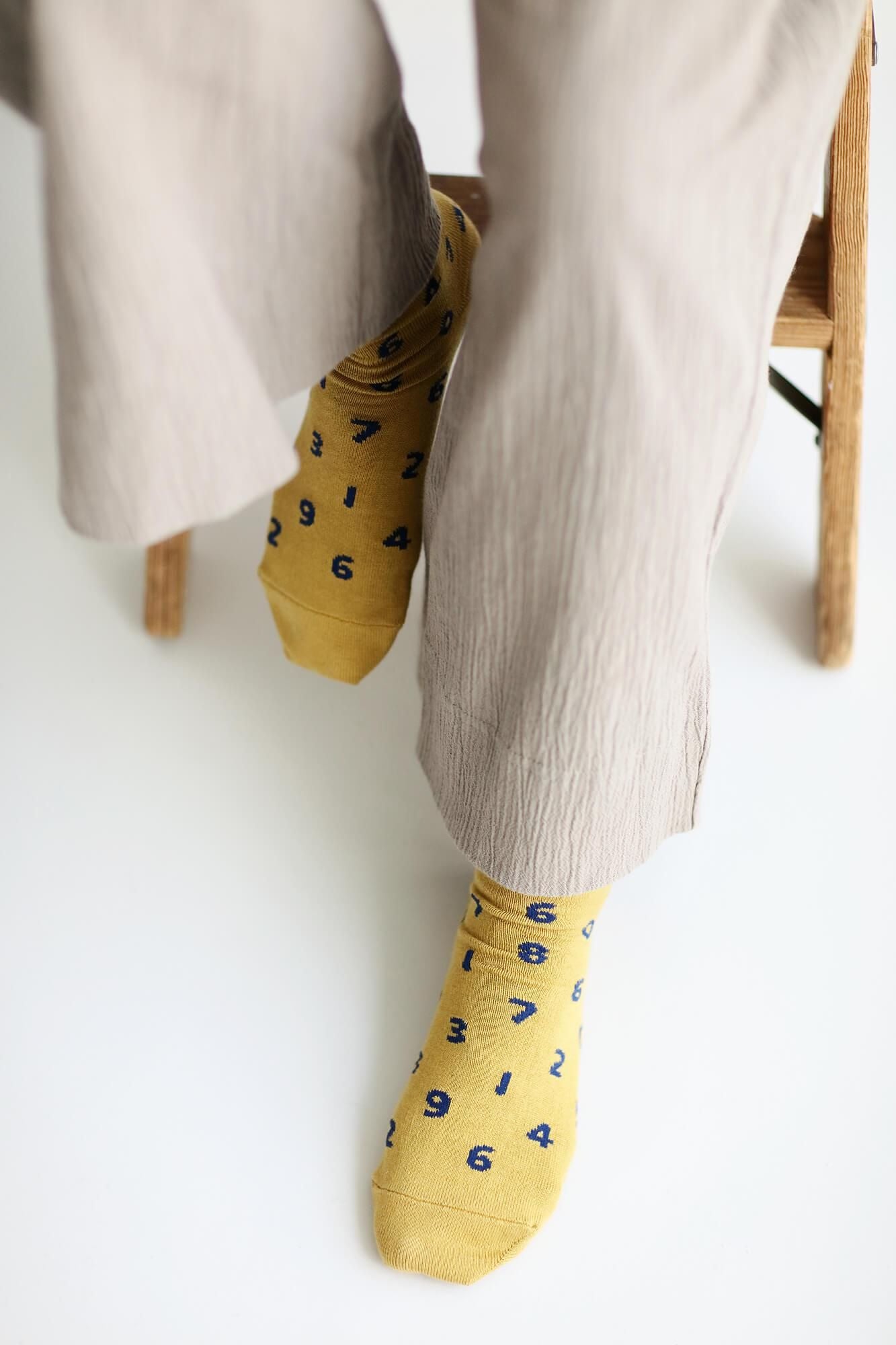 사키마루 타비양말(정상 길이)/SO-SU-U 겨자색