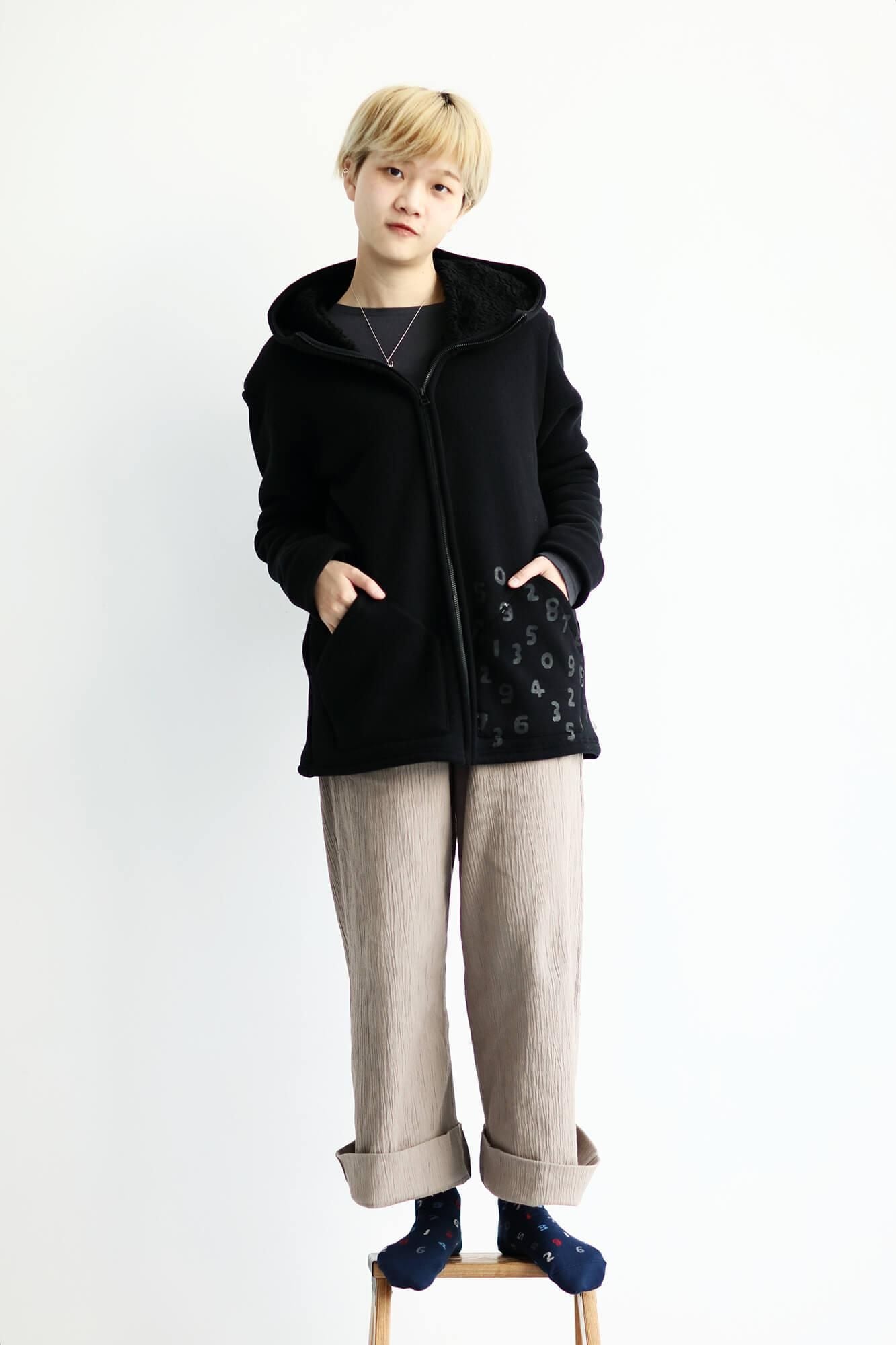 Round Toe Tabi Socks (Mid-calf)/SO-SU-U 4-color Navy Blue