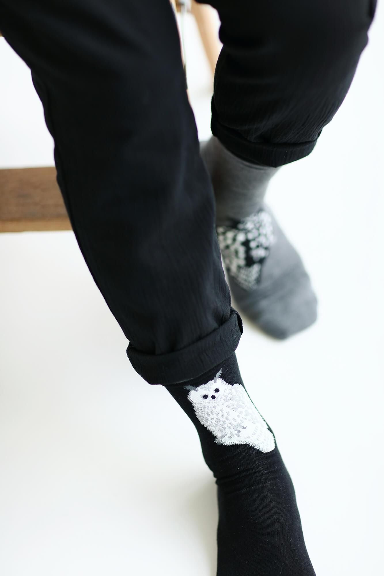 사키마루 타비양말(정상 길이)/올빼미