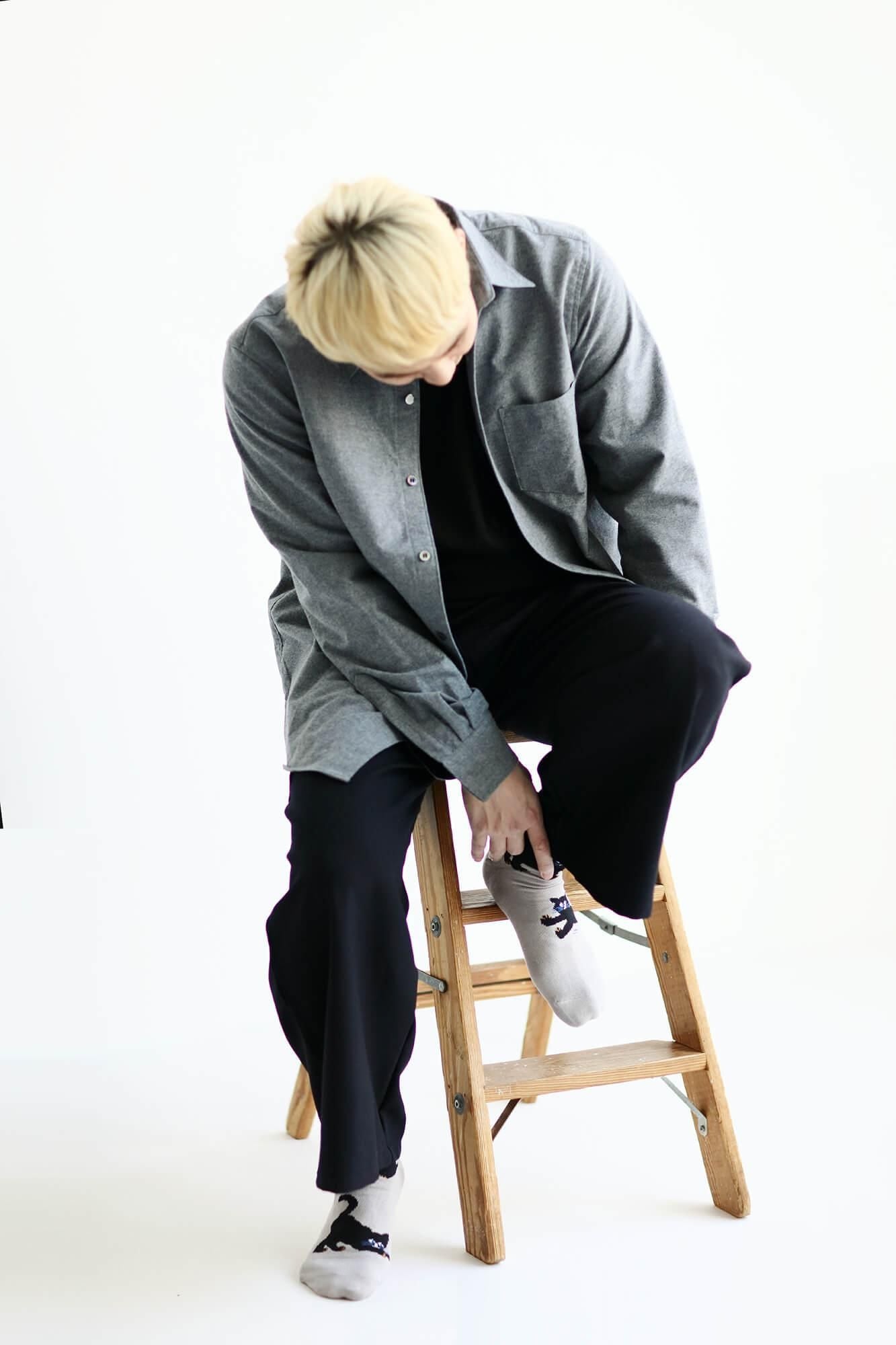 Round Toe Tabi Socks (Mid-calf)/Cat